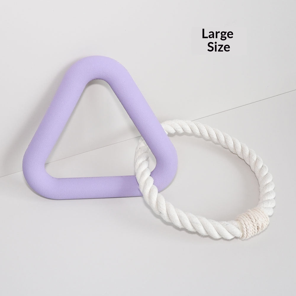 Pet Toy Foam Tpr Cotton Rope Triangle Tug-Of-War Molar