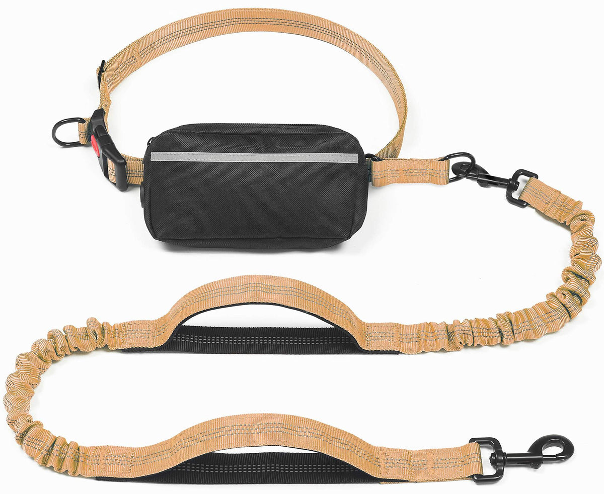 Pet Supplies Multi-Functional Waist Pack Rope Reflective Sling Dog Hand Holding Rope Stretch Leash