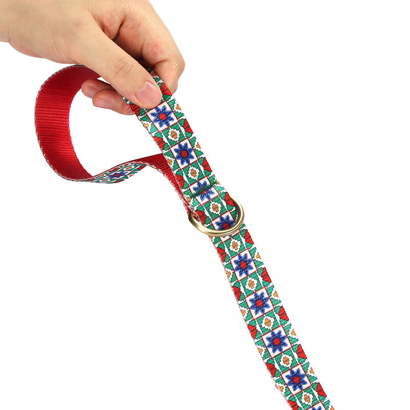 Kaleidoscope Imitation Nylon Pet Leash