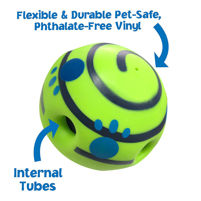 Vinyl Dog Molar Ball Toy