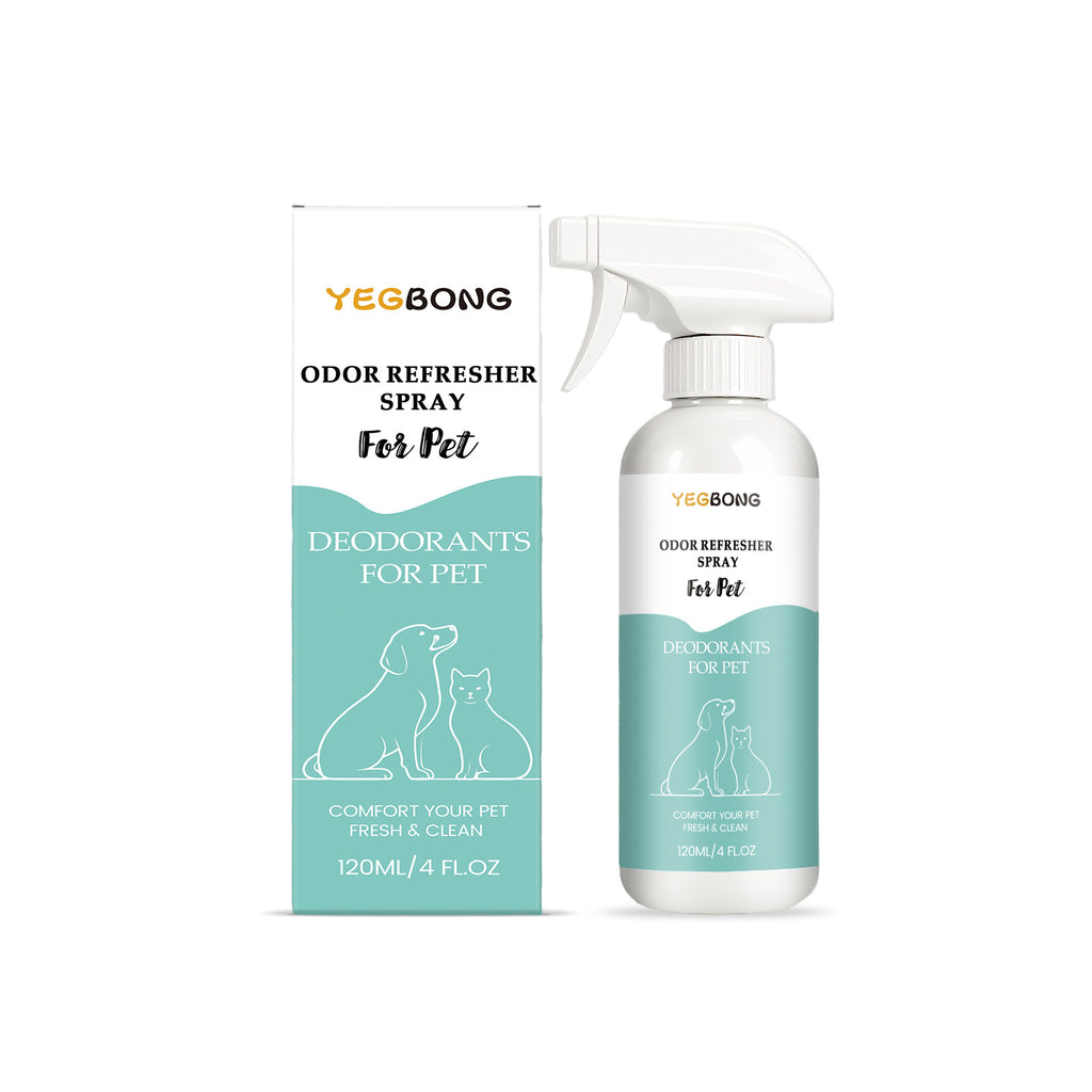 Yegbong Pet Deodorizing Spray Gentle Formula Cleans Pet Environments, Freshens Odors, Cleans And Cares