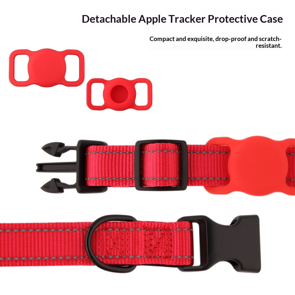 Pet Collar With An Airtag Protective Case