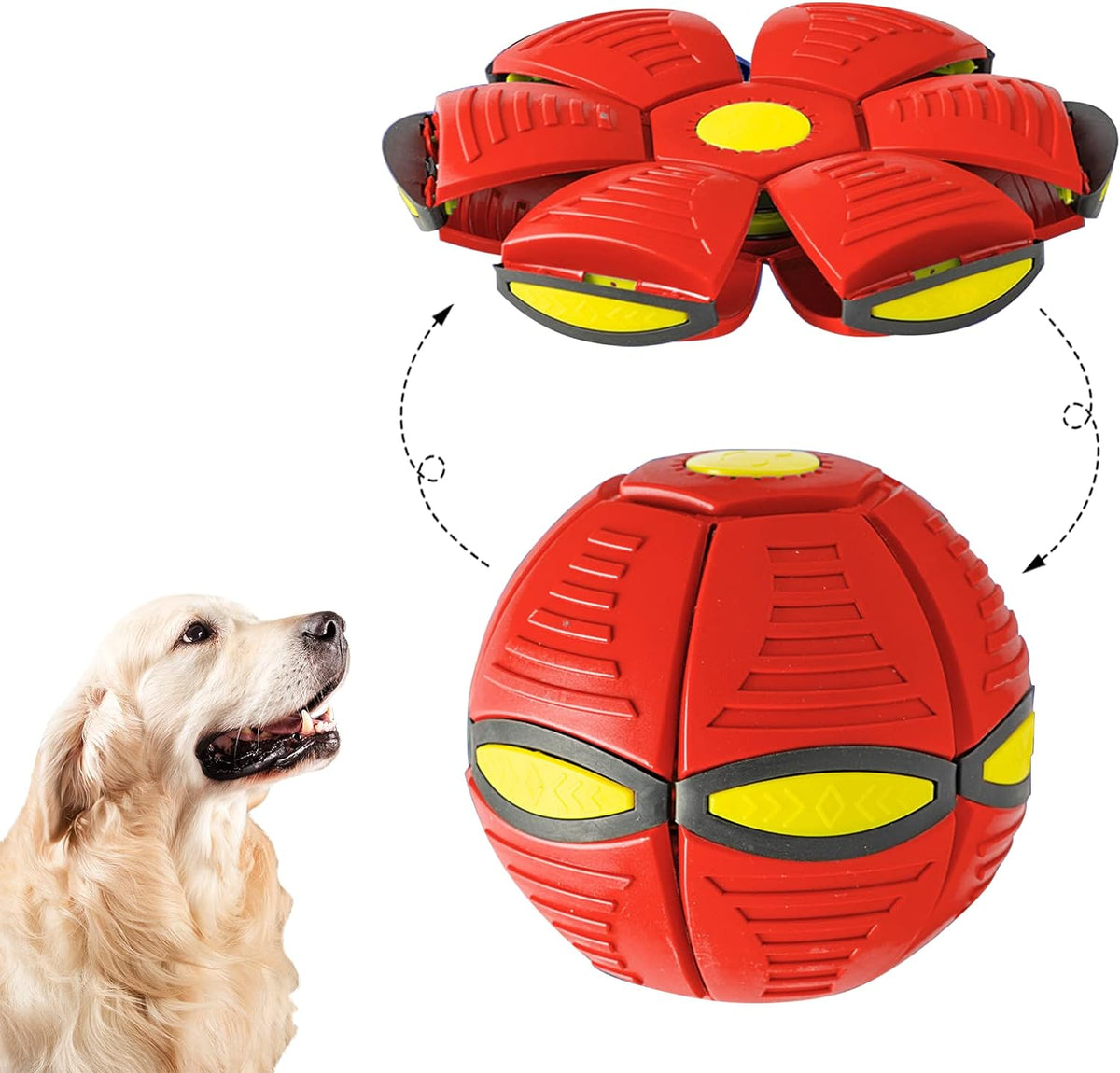 Six-Light Flying Saucer Dog Toy