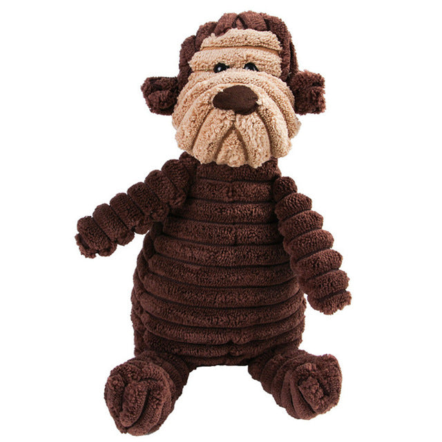Vocal Animal Plush Dog Chew Toy