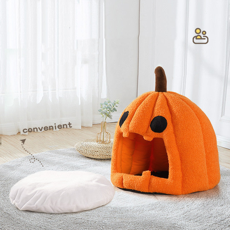 Semi-Enclosed Warm And Removable Pet Nest
