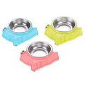 Cartoon Snail Shaped Stainless Steel Pet Bowl