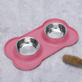 Silicone Pet Bowl Roll Edge Anti Spill Portable And Foldable