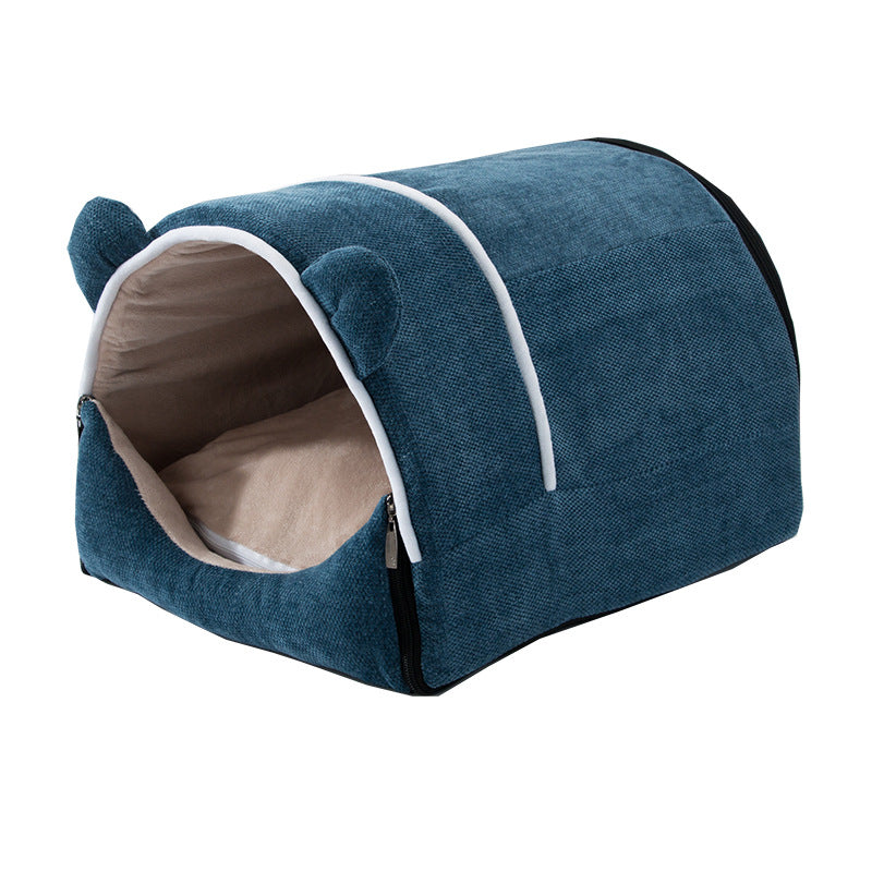 Removable Washable Enclosed Winter Kennel