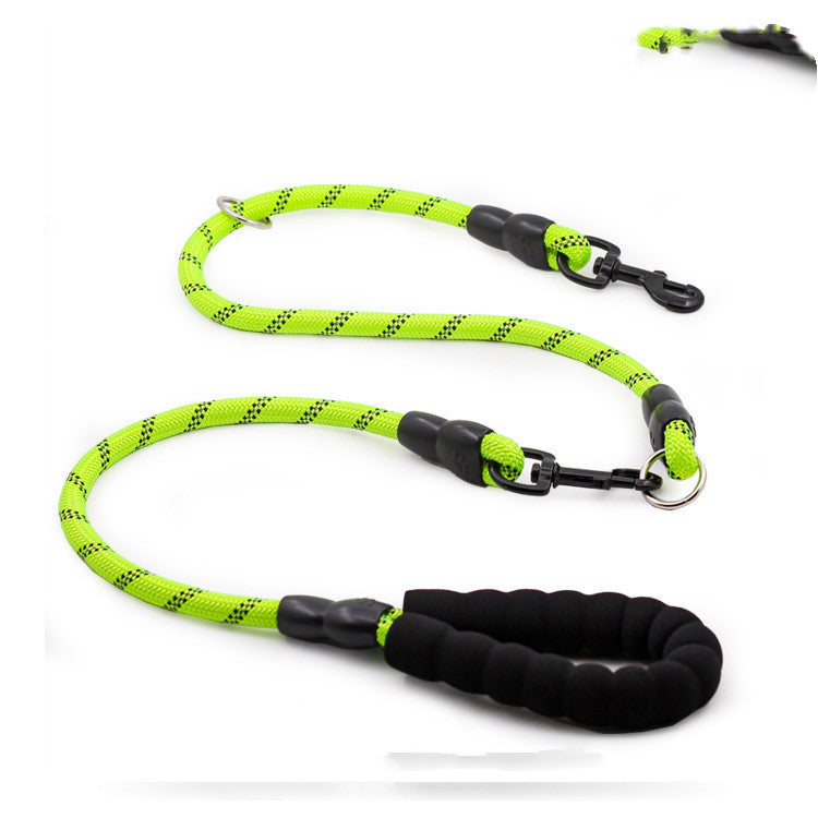 Nylon Reflective Dog Leash For Large Dogs