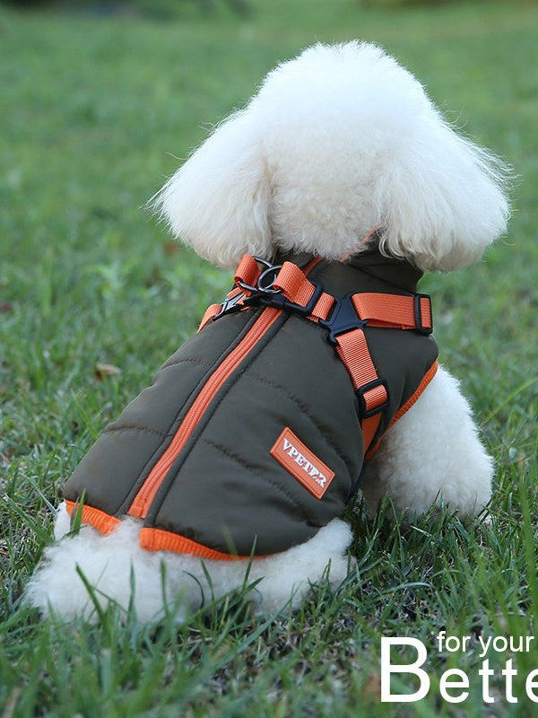 Fleece-Lined Two-Legged Dog Ski Suit