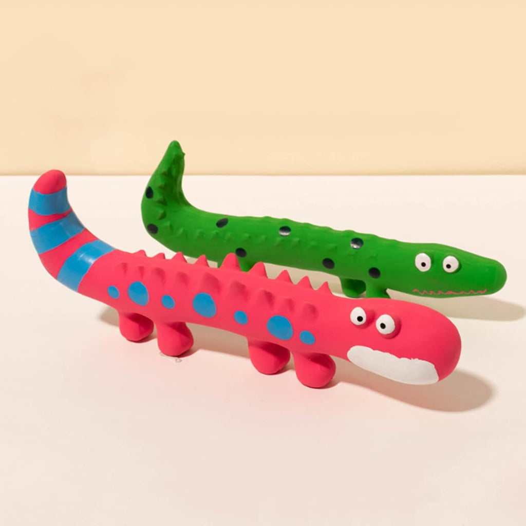 Dog Chew Toys Dog Squeaky Toys For Aggressive Chewers Cute Lizard Shape Pet Dog Chewing Toy Interactive Dog Teeth Molar Toy For Small Medium