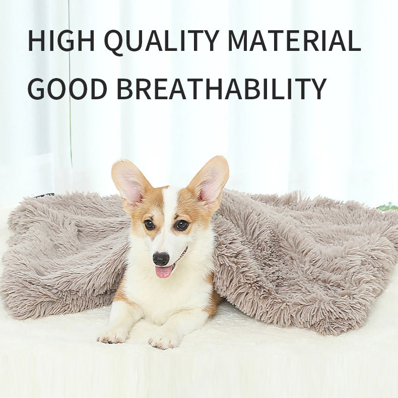 Dog Bed And Extra Matching Cover Sheet Dog Crate Pad Ultra Soft Dog Bed Mat Washable Pet Kennel Bed With Non-Slip Bottom Fluffy Plush Sleepi