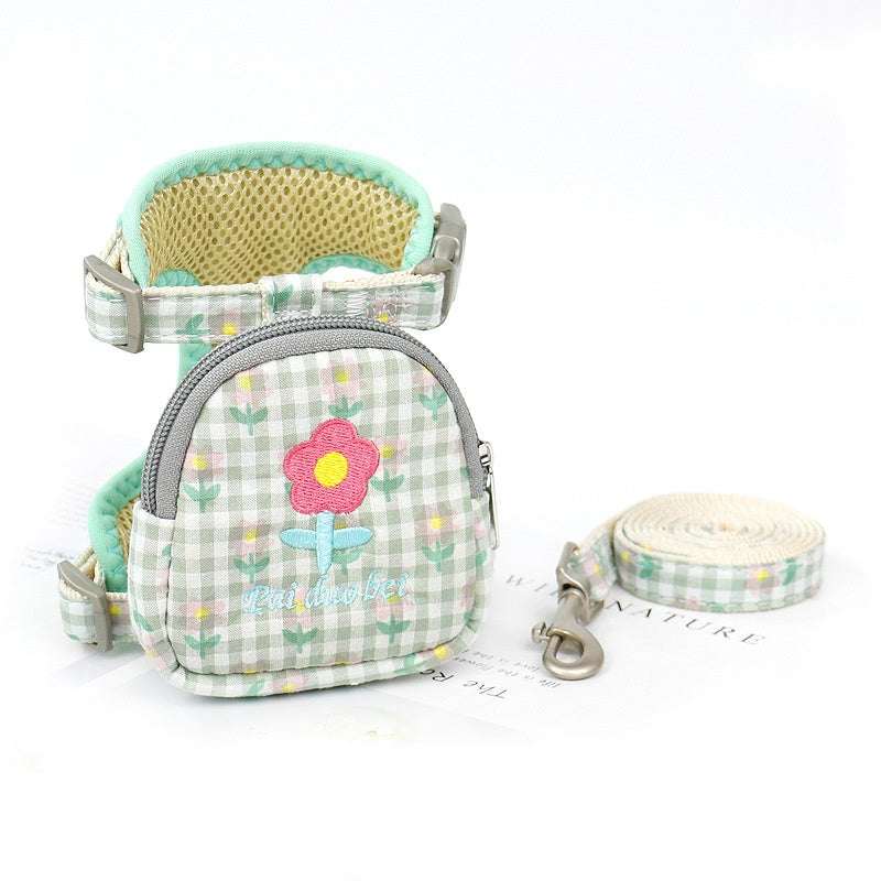 Small Dog Leash and Harness Set