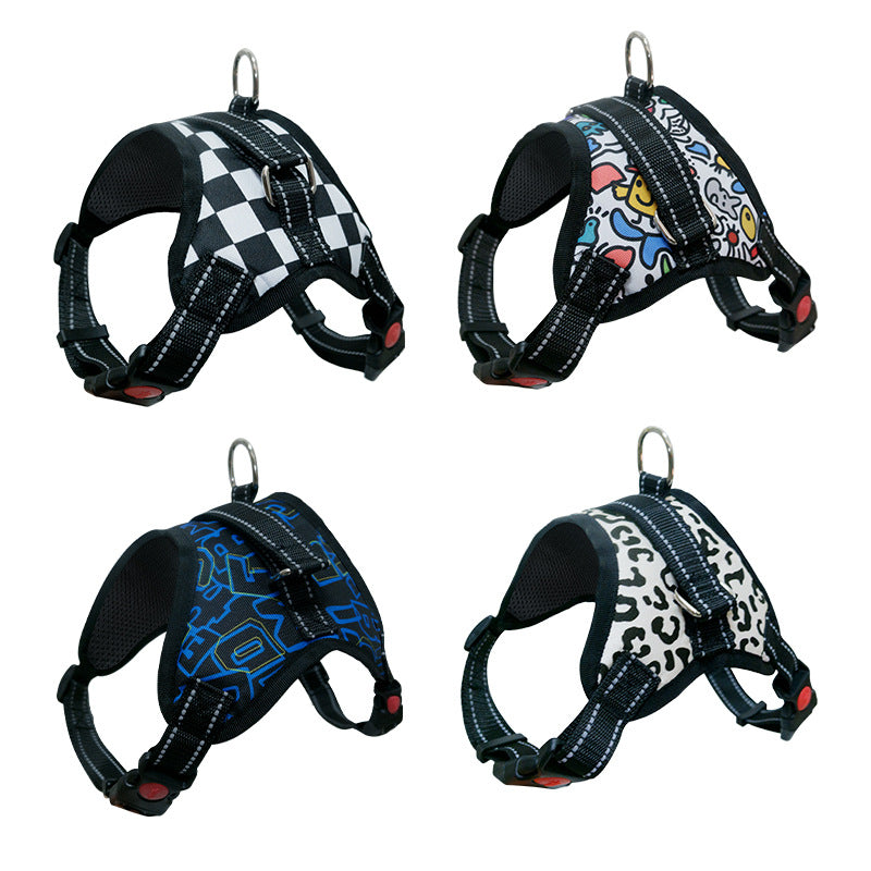 Medium Large Dog Pet Dog Saddle Chest Strap Explosion-Proof