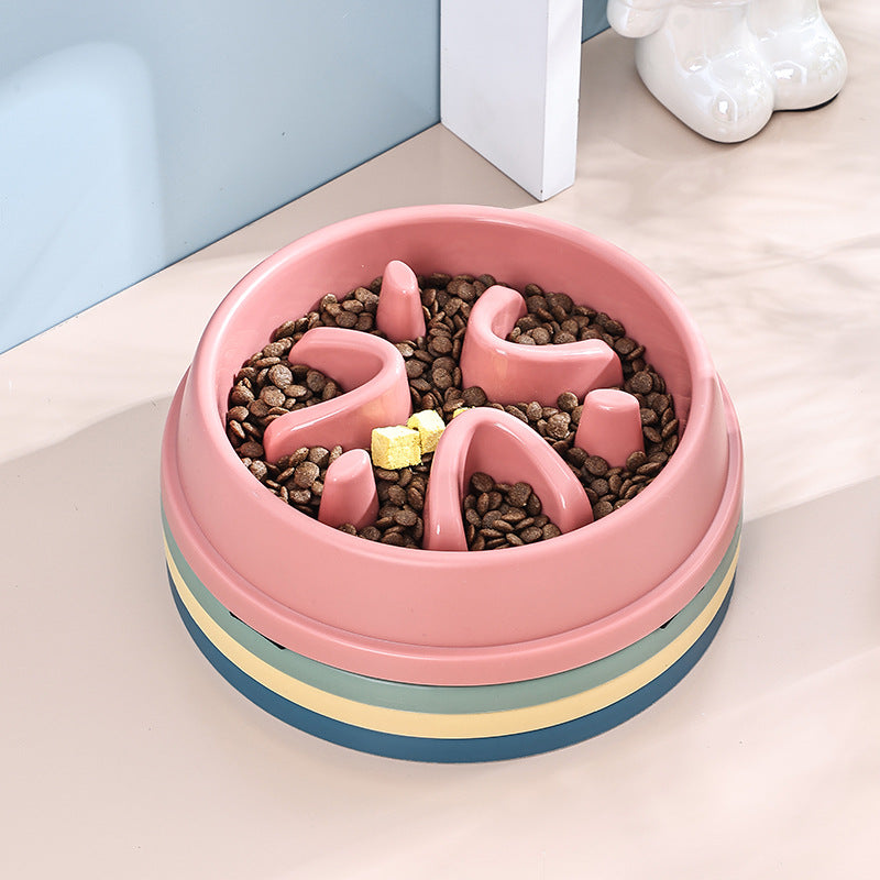 Slow Food Non-Slip Anti-Tumble Pet Bowl
