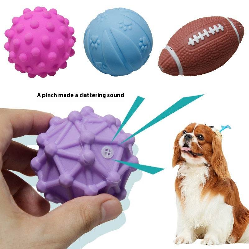 Pet Sound Rubber Simulation Bite-Resistant Ball