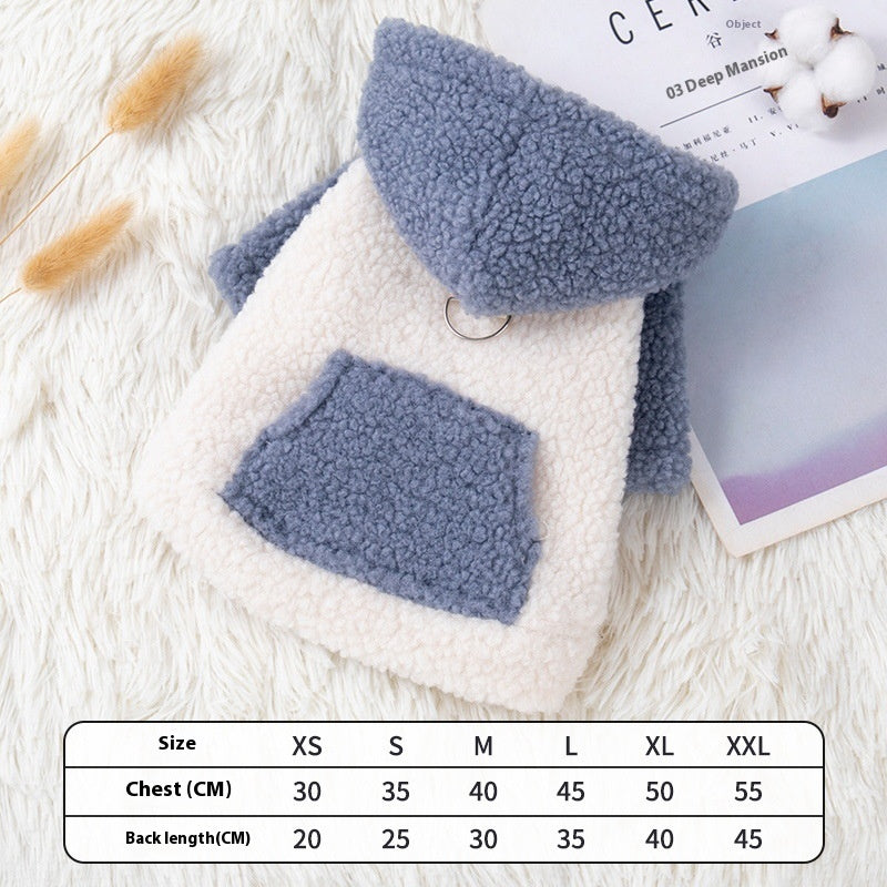Thickened Warm Hooded Pet Coat