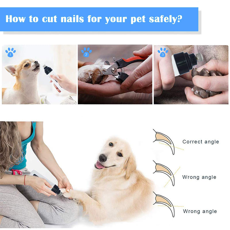 Pet Nail Polisher Electric Manicure Usb Cleaning Supplies