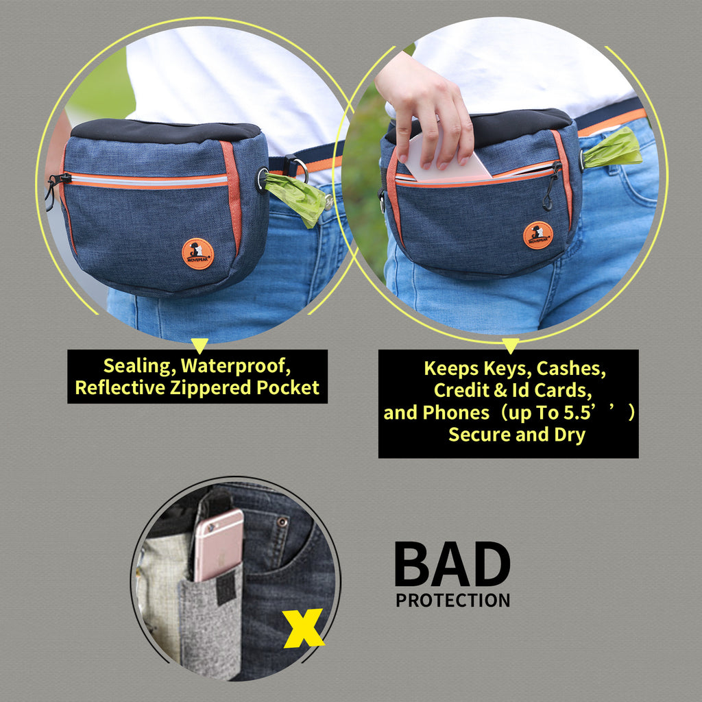 Multi-Functional Outdoor Pet Waist Dog Snack Training Bag