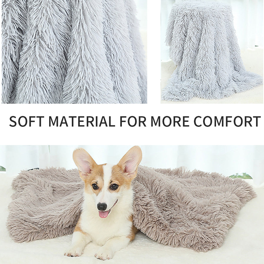 Dog Bed And Extra Matching Cover Sheet Dog Crate Pad Ultra Soft Dog Bed Mat Washable Pet Kennel Bed With Non-Slip Bottom Fluffy Plush Sleepi