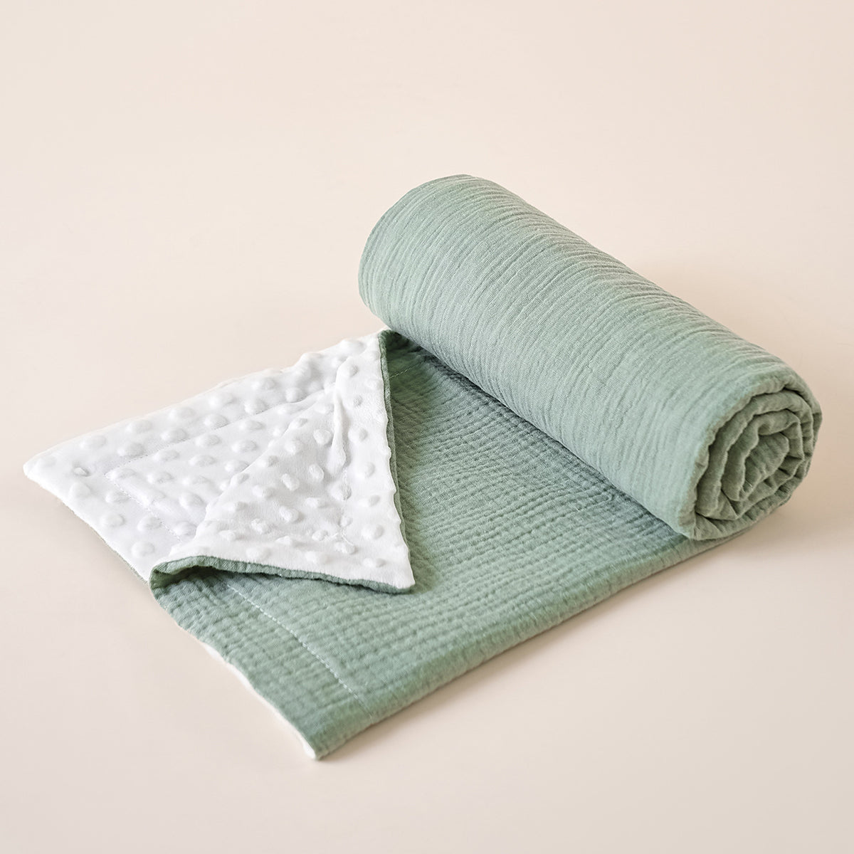 Crinkle Fabric Bean Bag Baby Swaddle Blanket