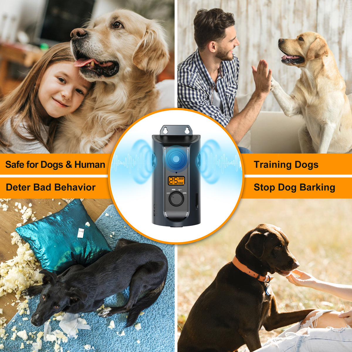 Outdoor Ultrasonic Anti-Barking Dog Device