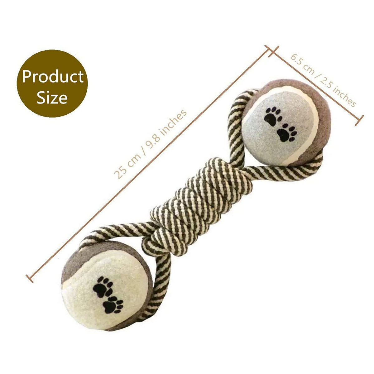 Pet Dog Toys For Large Small Dogs Toy Interactive Cotton Rope Mini Dog Toys Ball For Dogs Accessories Toothbrush Chew Premium Cotton-Poly Tu
