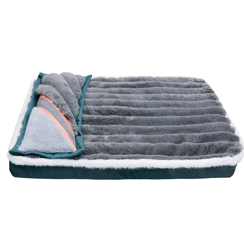 Dog Sleeping Mat Warm Pillow Anti-Tear Pet Floor Mat