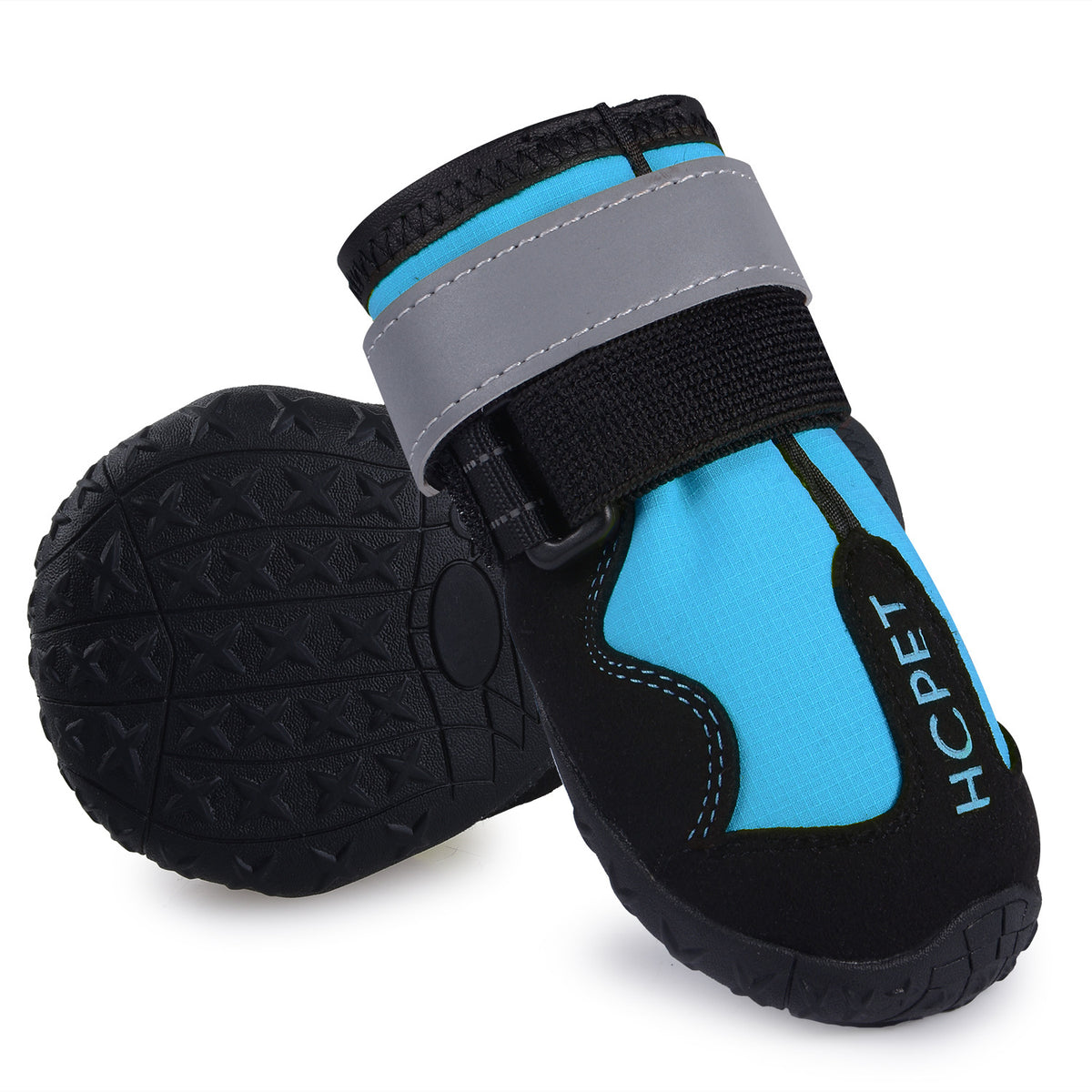 Pet Dog Night Reflective Kick-Resistant Mountaineering Waterproof Shoes