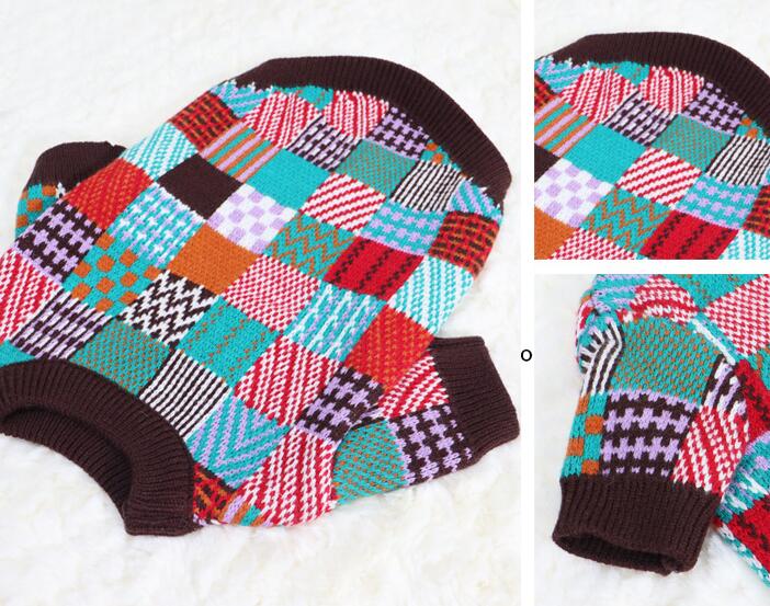 Fashion Pet Dog Beggar Outfit Contrast Sweater