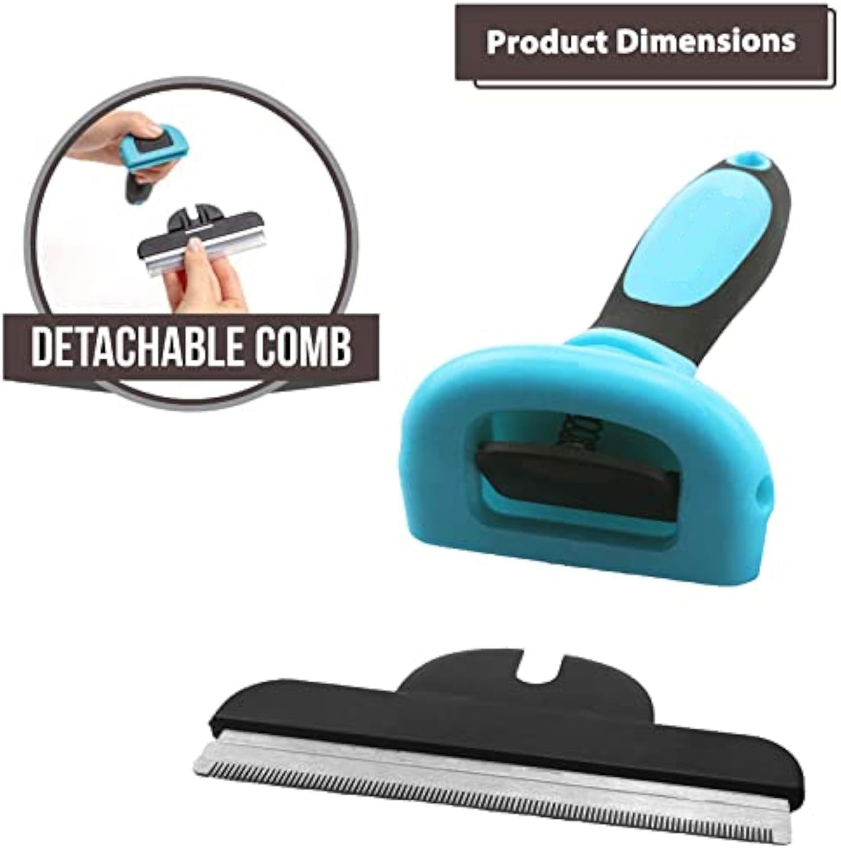 Professional Pet De Shedding Comb Tool Blue