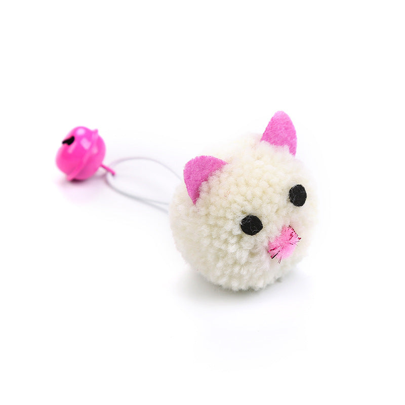 Plush Mouse Head Shaped Bell Toy