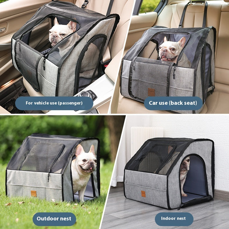 Portable Foldable Waterproof Pet Car Cage Mat