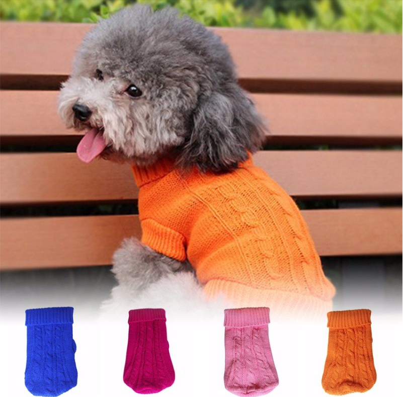 Knitted Dog Sweater With Buttons