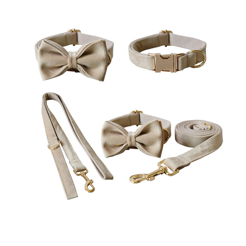 Nude Velvet Pet Collar