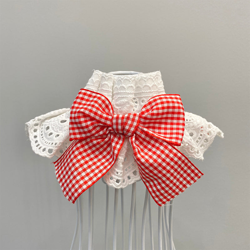 Pet Bib With Bow Tie and Saliva Towel