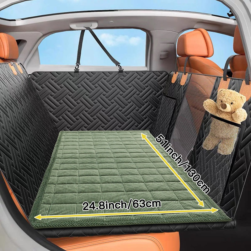 Plaid Car Pet Rear Seat Mat
