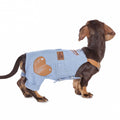 Blue Pet Suspender Pants Set