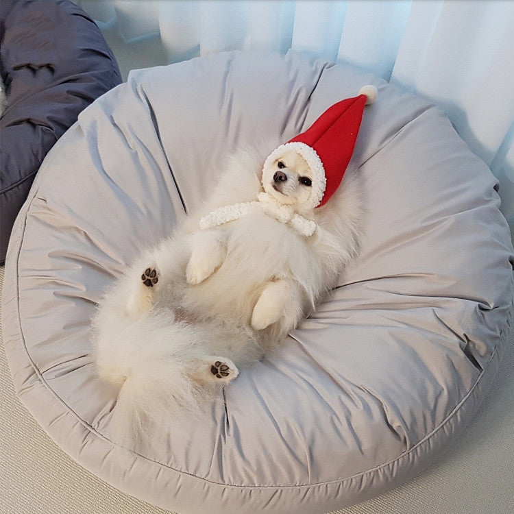 Moisture-Proof Washable Round Pet Bed