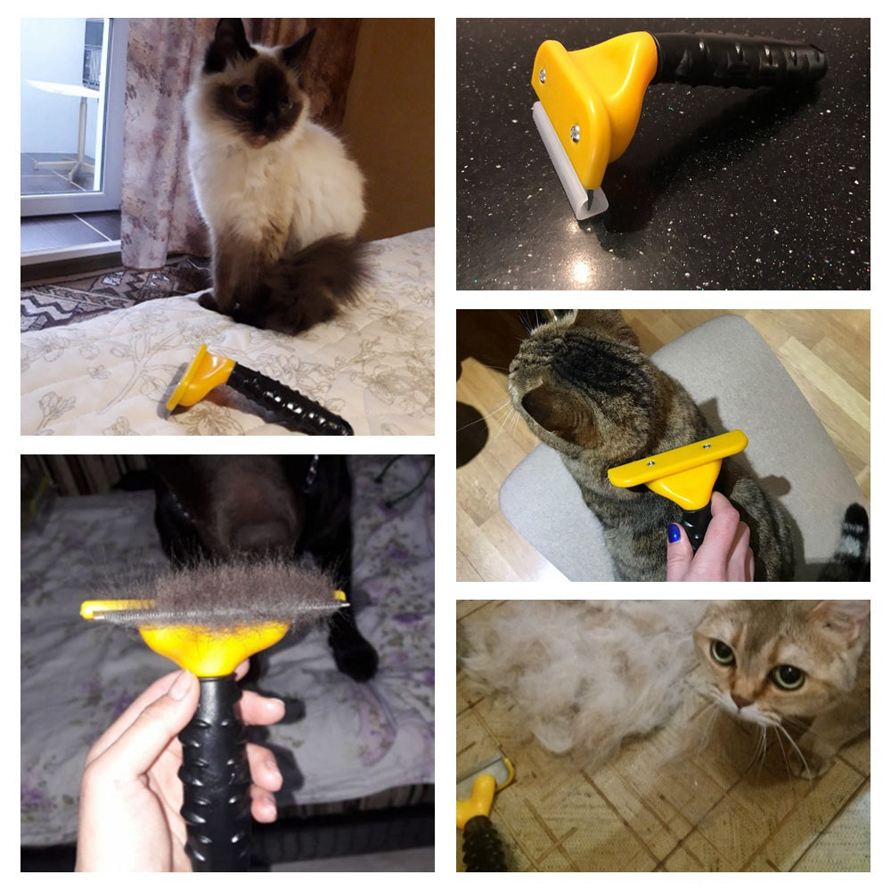 Pet Grooming Comb with Steel Blade