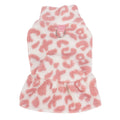 Fleece Leopard-Print Princess Dress For Teddy Dogs