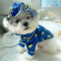 Cute Bear Hat Dog Pajama Set