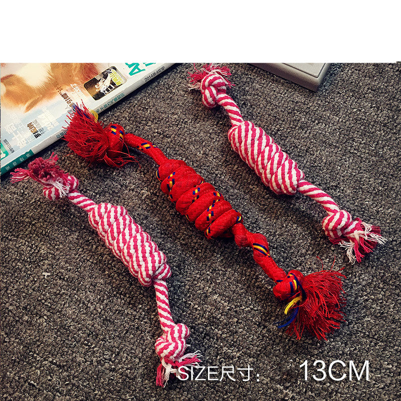 Pet Molar Bite Resistant Cotton Rope Toy