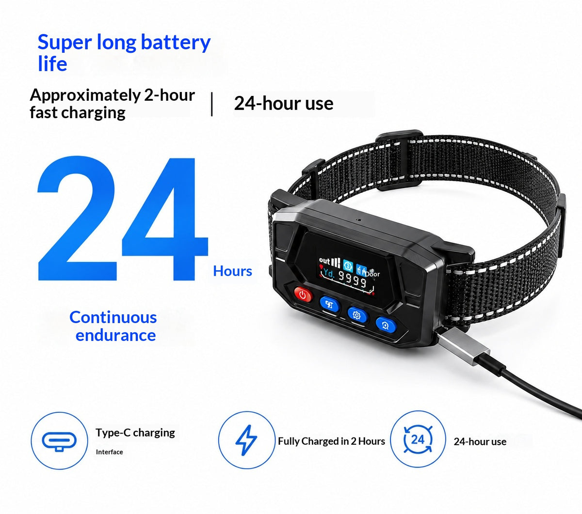 Smart GPS Wireless Fence Tracking Collar