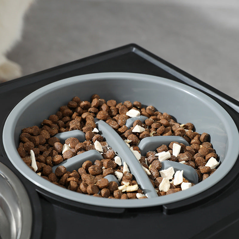 Adjustable Elevated Stainless Steel Dog Bowl