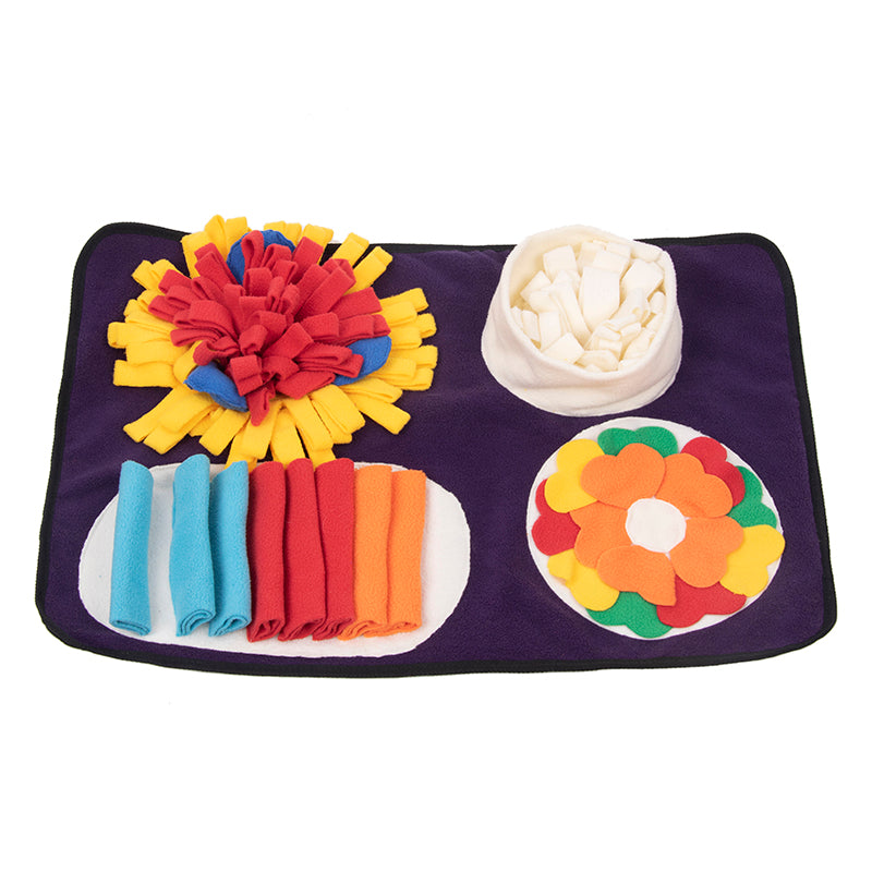 Italian Feast Snuffle Mat Interactive Dog Foraging Mat, Encourage Natural Foraging Skills, Durable And Machine Washable, Suitable For Large