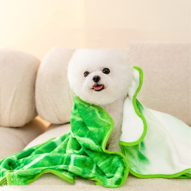 Warm Winter Flannel Dog Comforter
