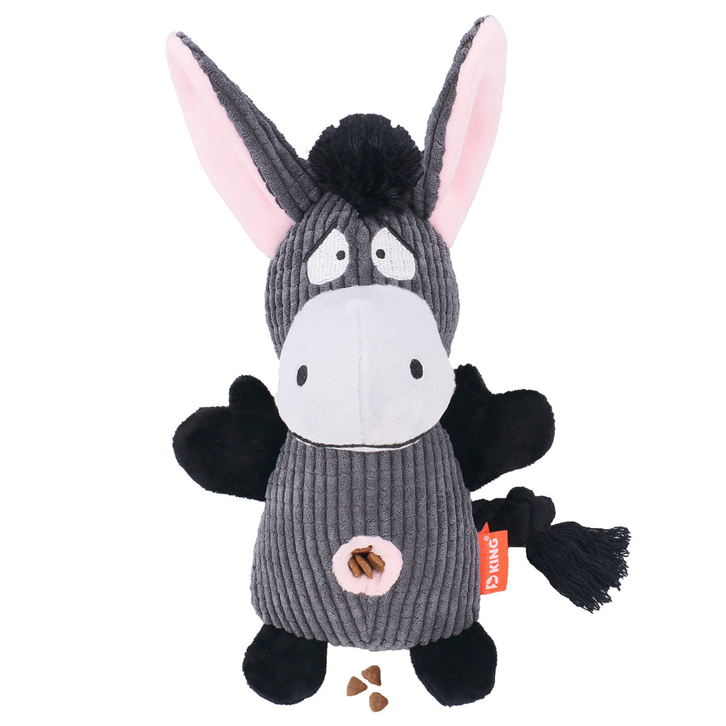 Plush Squeaky Food-Hiding Pet Toy