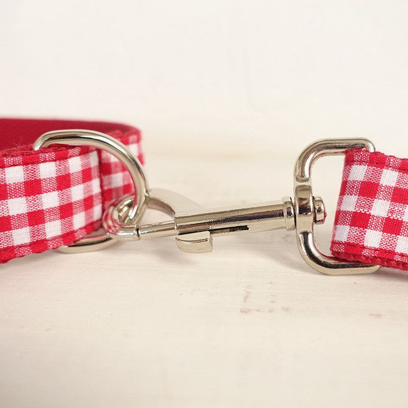 Pet Collar Bow Tie Set Leash