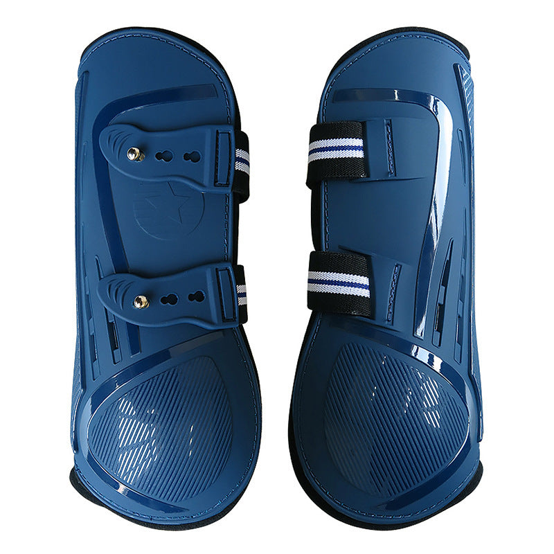 No 9 Color Barrier Horse Special Leg Guard Pu Hard Shell With Elastic Neoprene Air Hole